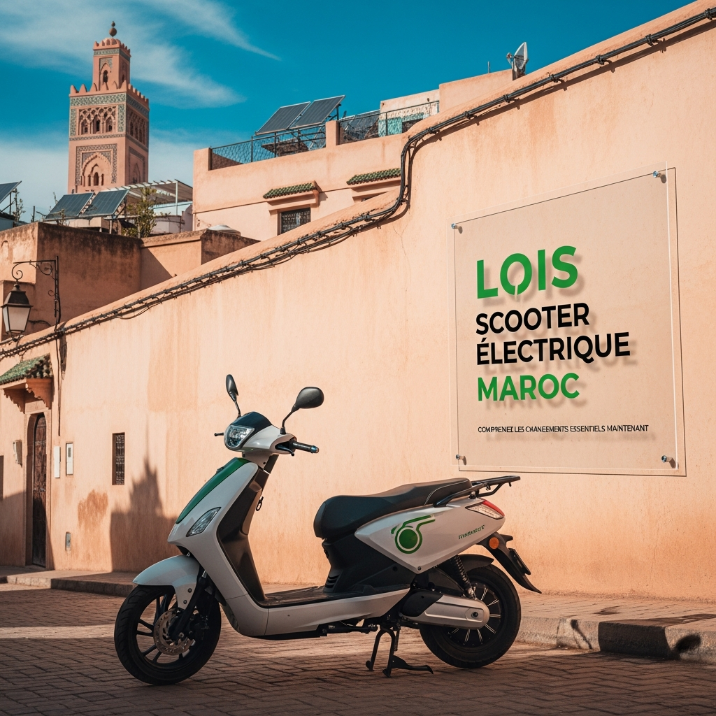 Illustration of Lois scooter électrique Maroc : Comprenez les Changements Essentiels Maintenant.